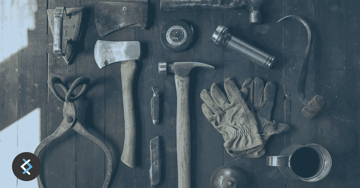 A variety of tools and gloves