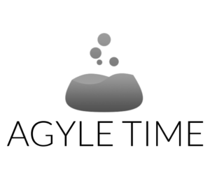 Agyle time logo in greyscale