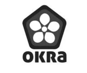 okra logo in greyscale