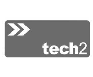 tech2 logo in greyscale