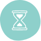 reduce hours hourglass icon