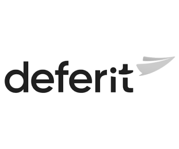 deferit logo in greyscale