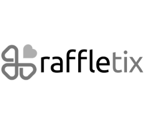 Raffletix logo in greyscale