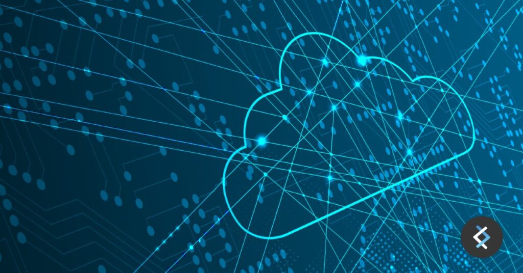 Graphic of node selectors and a cloud, DNX logo in the bottom right corner.