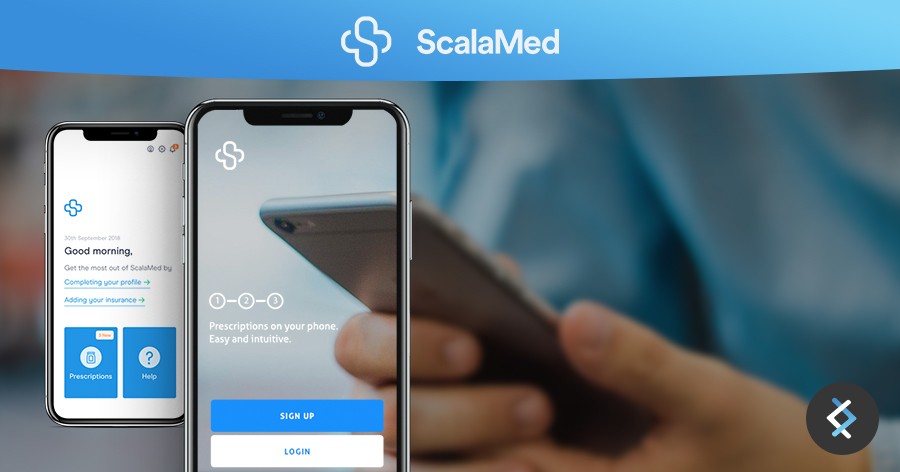 ScalaMed application on phone