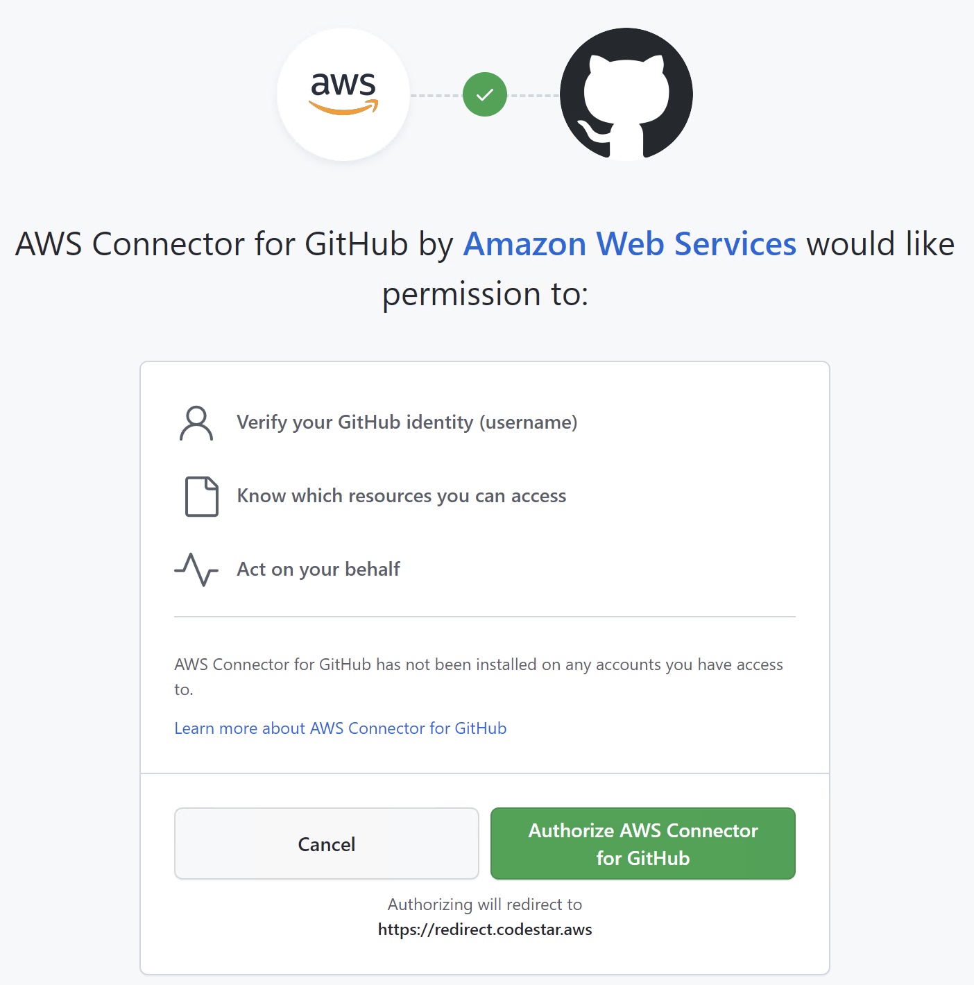 Giving AWS CodePipeline Authorization to GitHub repository