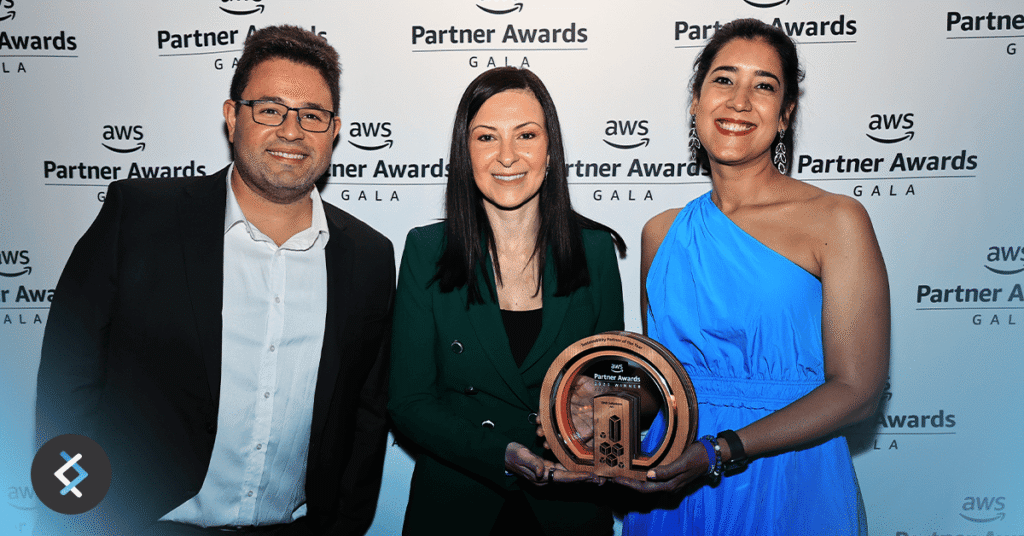 DNX Solutions wins Sustainability Partner of the Year award at AWS Re:Invent 2023.